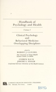 Cover of: Clinical psychology and behavioral medicine | 