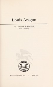 Cover of: Louis Aragon