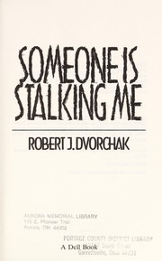 Cover of: Someone is stalking me