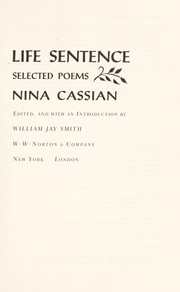 Cover of: Life sentence by Nina Cassian