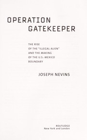 Cover of: Operation Gatekeeper | Joseph Nevins