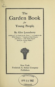 Cover of: The garden book for young people