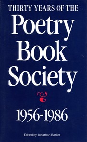 Cover of: Thirty Years of The Poetry Book Society 1956-1986