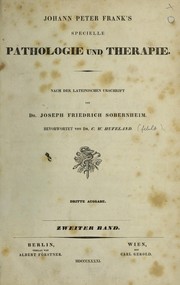 Cover of: Specielle Pathologie und Therapie