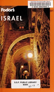 Cover of: Fodor's Israel