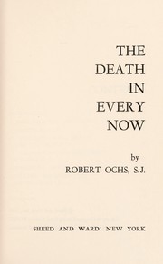 Cover of: The death in every now.