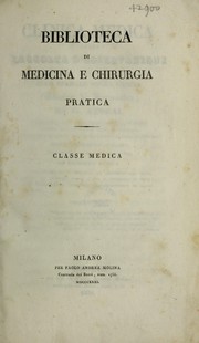 Cover of: Clinica medica, ossia, raccolta d'osservazioni fatte allo Spedale della Carit©Ł (Clinica de Lerminier)