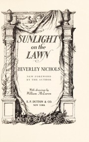 Cover of: Sunlight on the lawn. by Nichols, Beverley