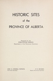 Cover of: Historic sites of the province of Alberta