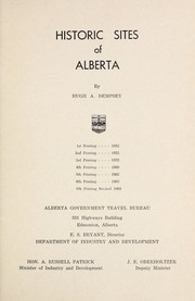Cover of: Historic sites of Alberta