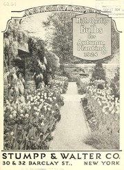 Cover of: High quality bulbs for autumn planting | Stumpp & Walter Co. (New York, N.Y.)