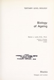 Cover of: Biology of ageing