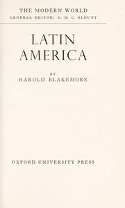 Cover of: Latin America. by Harold Blakemore