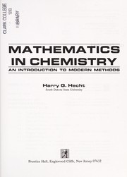Cover of: Mathematics in chemistry: an introduction to modern methods