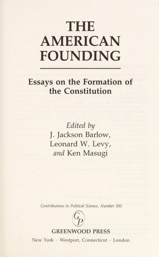 essays supporting the constitution was called