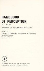 Cover of: Biology of perceptual systems.