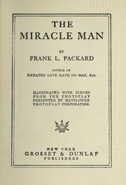 Cover of: "The Miracle man": [a comedy in four acts]