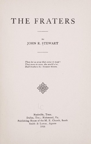 The Fraters by John R. Stewart