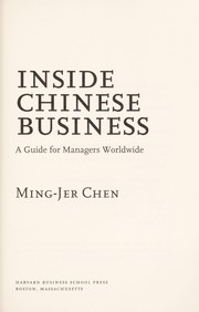 Cover of: Inside Chinese business : a guide for managers worldwide by 