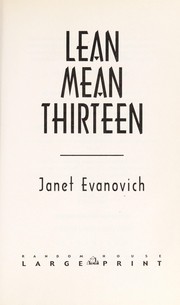 Cover of: Lean mean thirteen by Janet Evanovich