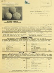 Cover of: [Sweet corn and vine seed offer]: November 20, 1924