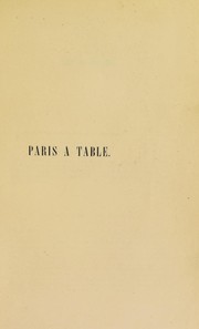 Cover of: Paris ©  table