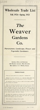 Cover of: Wholesale trade list | Weaver Gardens Company