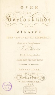 Cover of: Over de verloskunde en de ziekten der vrouwen en kinderen