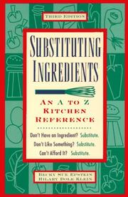 Substituting ingredients by Becky Sue Epstein, Hilary Dole Klein