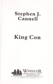 Cover of: King Con | Stephen J. Cannell