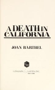 Cover of: A Death in California