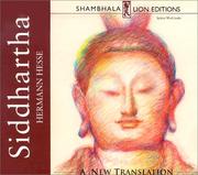 Cover of: Siddhartha by Hermann Hesse, Sherab Chodzin