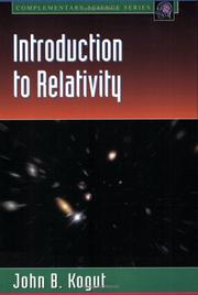 Cover of: Introduction to Relativity by John B. Kogut