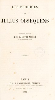 Cover of: Les prodiges