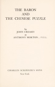 Cover of: The baron and the chinese puzzle | John Creasey