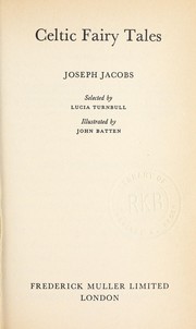Cover of: Celtic fairy tales by Joseph Jacobs
