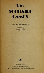 Cover of: 150 solitaire games by Walter Brown Gibson