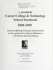 Cover of: Chronicle career college & technology school databook, 2008-2009 | Chronical Guidance Publications