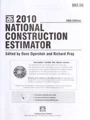 Cover of: 2010 national construction estimator