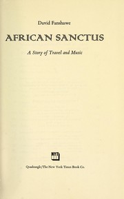 Cover of: African Sanctus | David Fanshawe