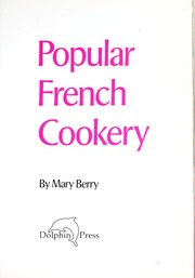 Cover of: Popular French cookery