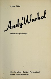 Cover of: Andy Warhol by Peter Gidal