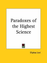 Cover of: Paradoxes of the Highest Science