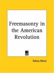 Cover of: Freemasonry in the American Revolution