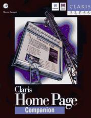 Cover of: Claris home page companion