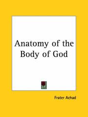 Cover of: Anatomy of the Body of God