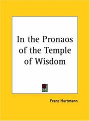 Cover of: In the Pronaos of the Temple of Wisdom