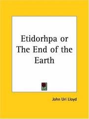 Cover of: Etidorhpa or The End of the Earth