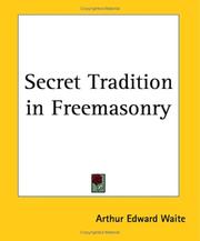 Cover of: Secret Tradition in Freemasonry