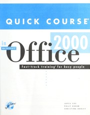 Cover of: Quick course in Microsoft Office 2000 | Joyce Cox